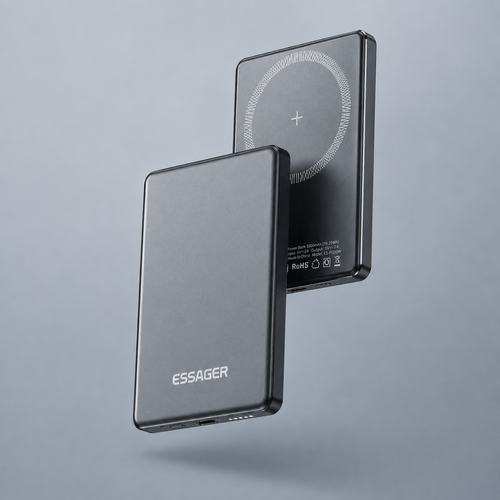 Essager Thin Wireless Power Bank Magnetic 20W 5000mAh Portable Fast Charging External Battery for Magsafe For iPhone 17 16 15 14